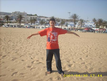 moi en la plage de agadir
