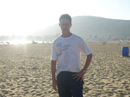 moi en la plage de agadir la coute